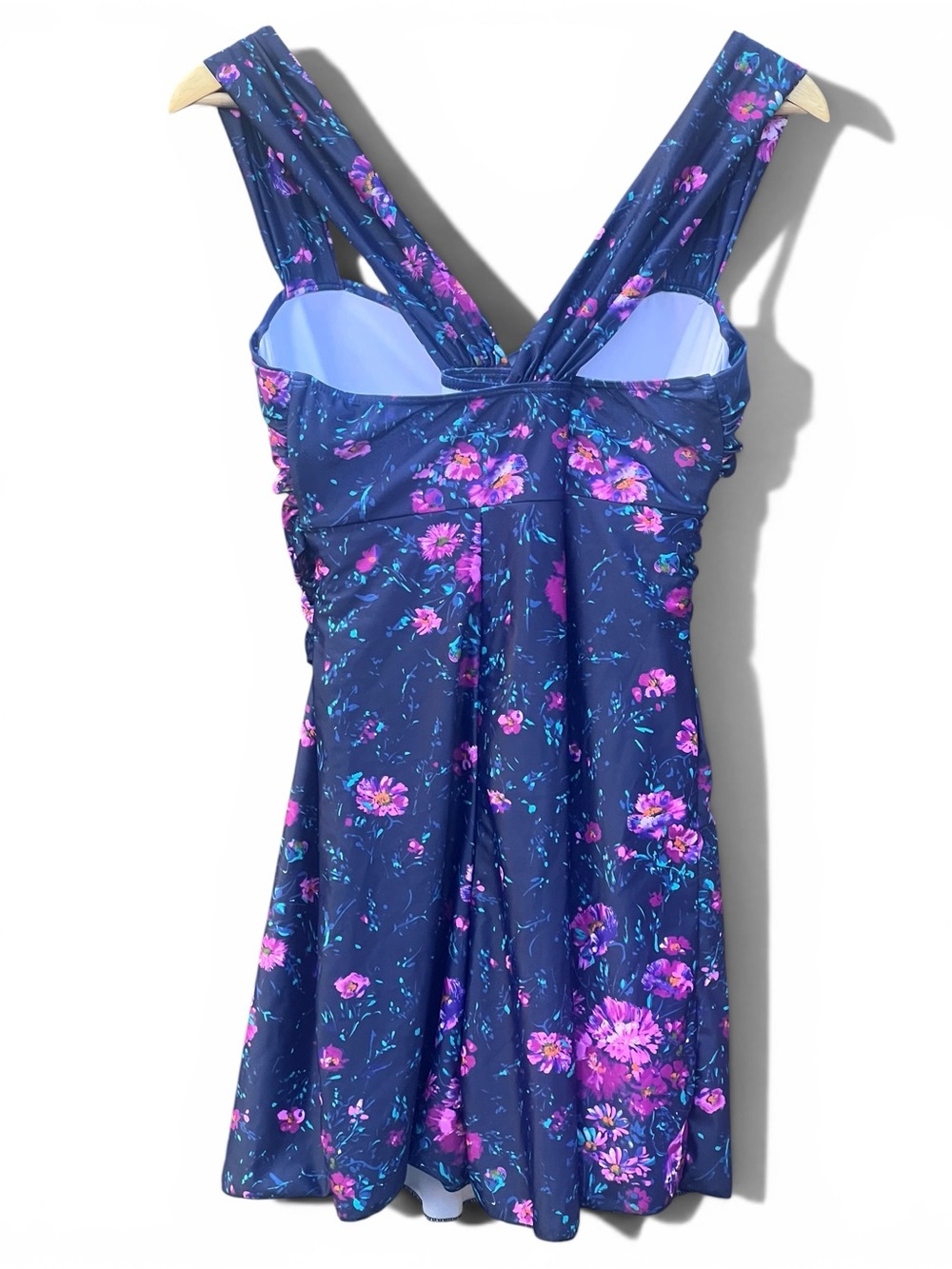 Coco Reef Floral Print Swim Dress Skirted Swimsuit Underwire Support - Picture 16 of 16